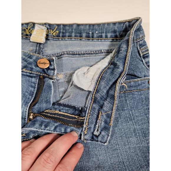 Southpole Jeans Bootcut Rhinestone Embellished Pockets Denim Pants Size 9 - Picture 3 of 13